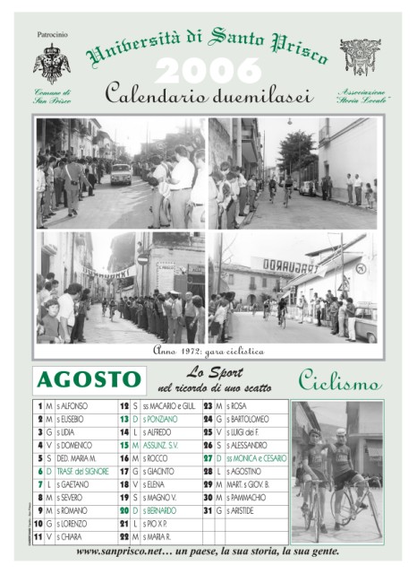 Calendario 2006 — 08.Agosto